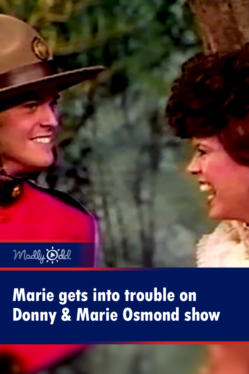 Marie gets into trouble on Donny & Marie Osmond show