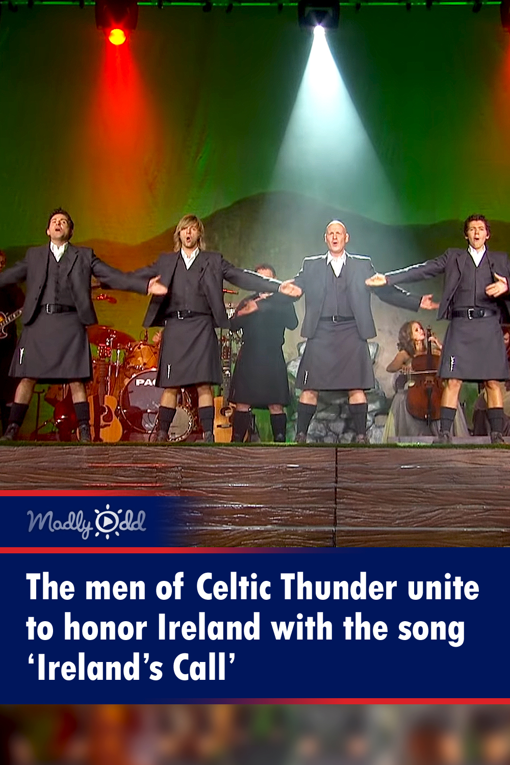 The men of Celtic Thunder unite to honor Ireland with the song ‘Ireland’s Call’