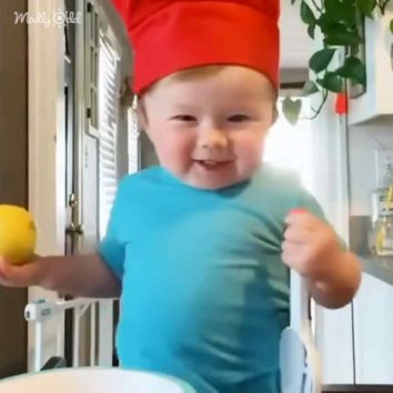Cutest baby chef goes viral with his cooking videos - Madly Odd!