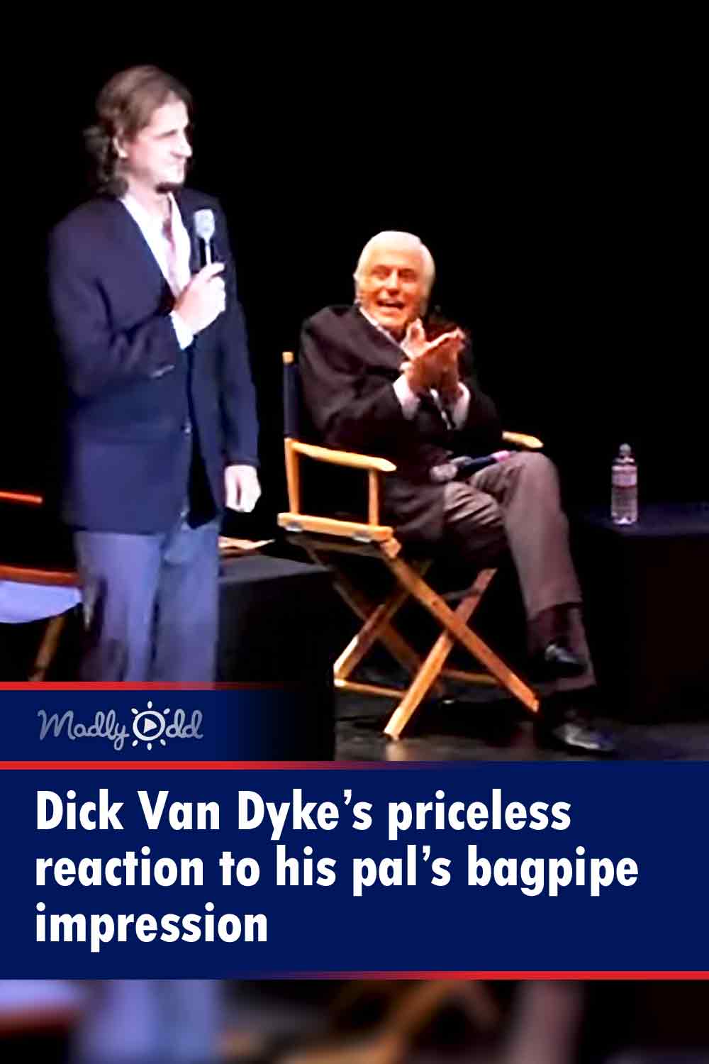 Dick Van Dyke’s priceless reaction to his pal’s bagpipe impression