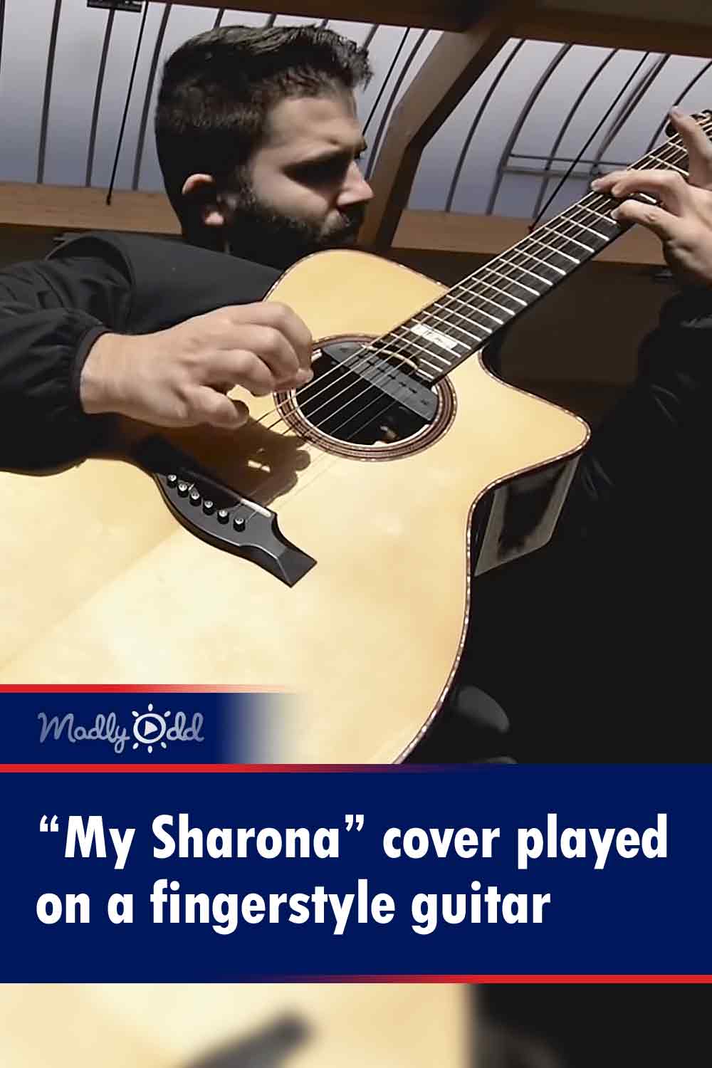 “My Sharona” cover played on a fingerstyle guitar