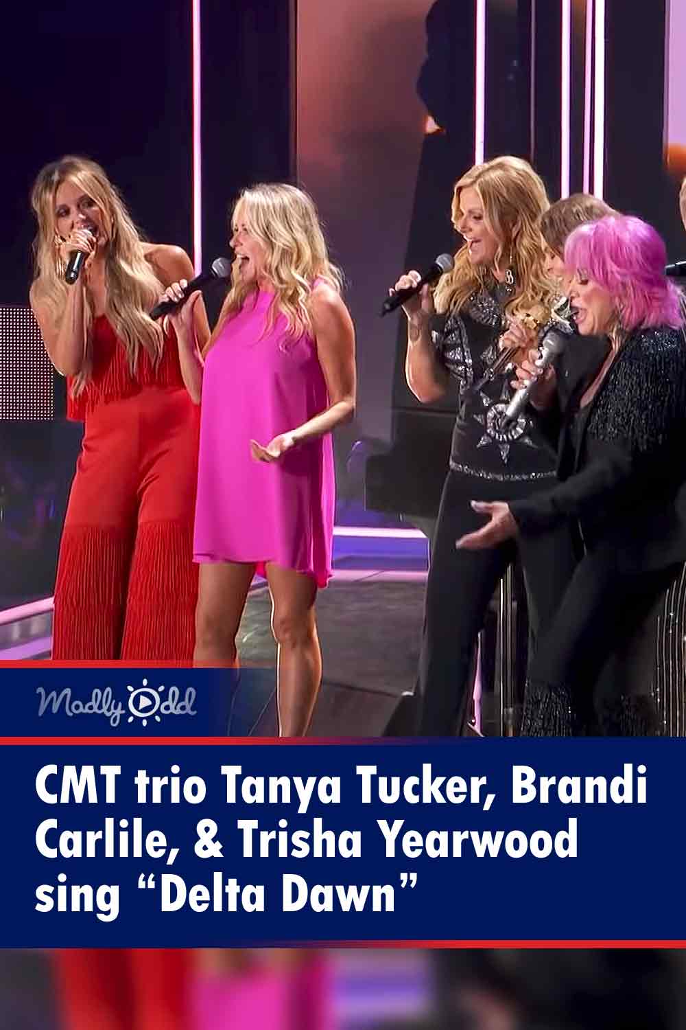 CMT trio Tanya Tucker, Brandi Carlile, & Trisha Yearwood sing “Delta Dawn”