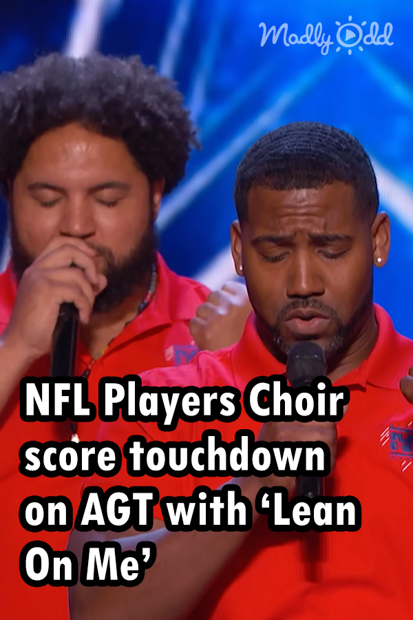 NFL players score touchdown on \'AGT\' with inspiring \'Lean On Me\' acapella