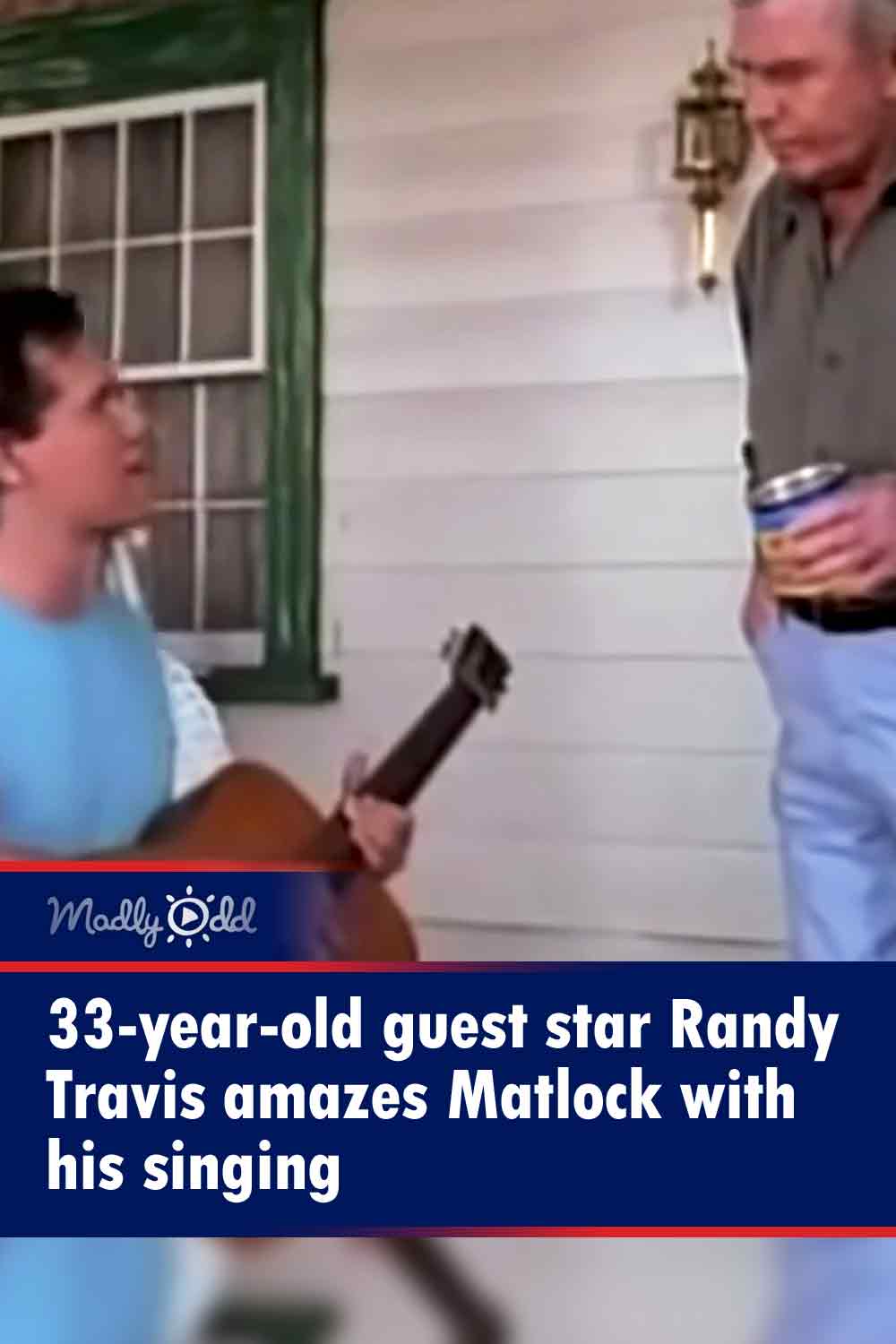 33-year-old guest star Randy Travis amazes Matlock with his singing
