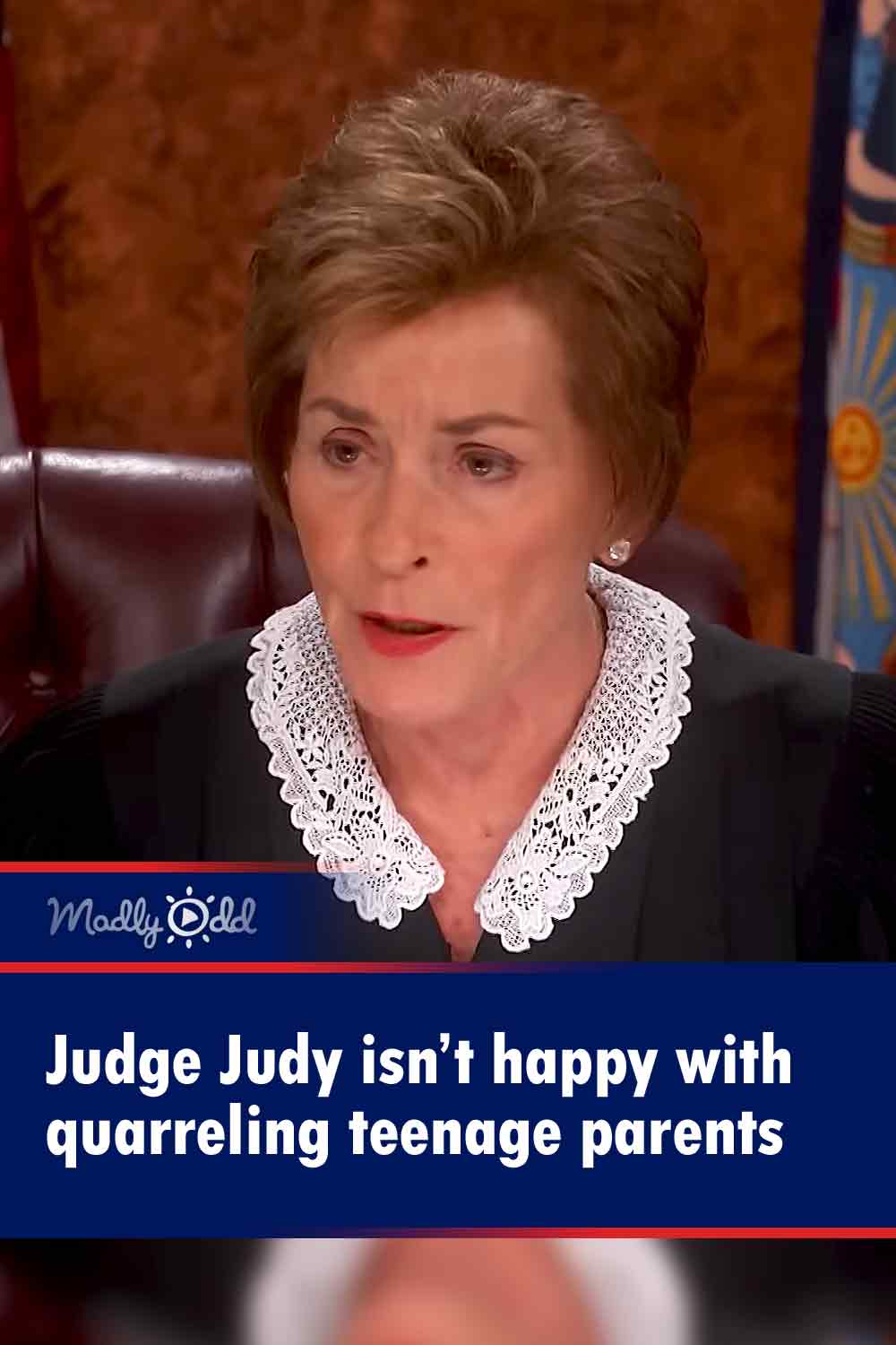 Judge Judy isn’t happy with quarreling teenage parents