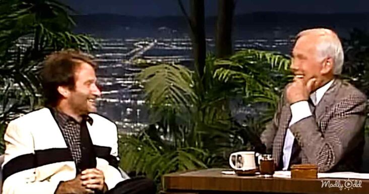 Robin Williams and Johnny Carson