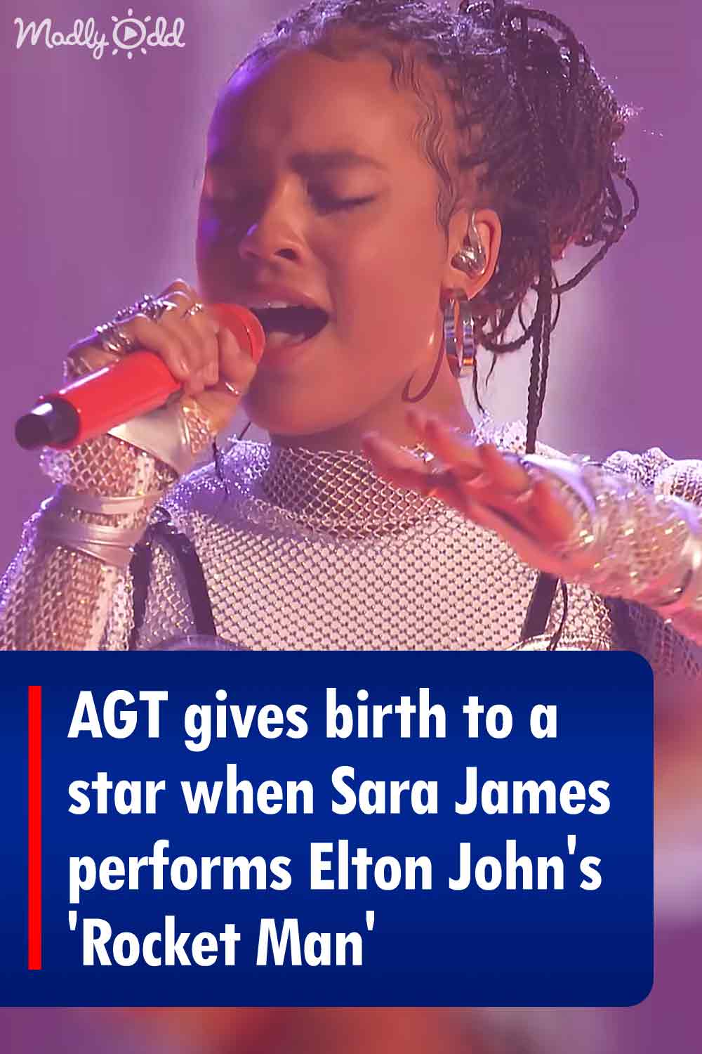 AGT gives birth to a star when Sara James performs Elton John\'s \'Rocket Man\'