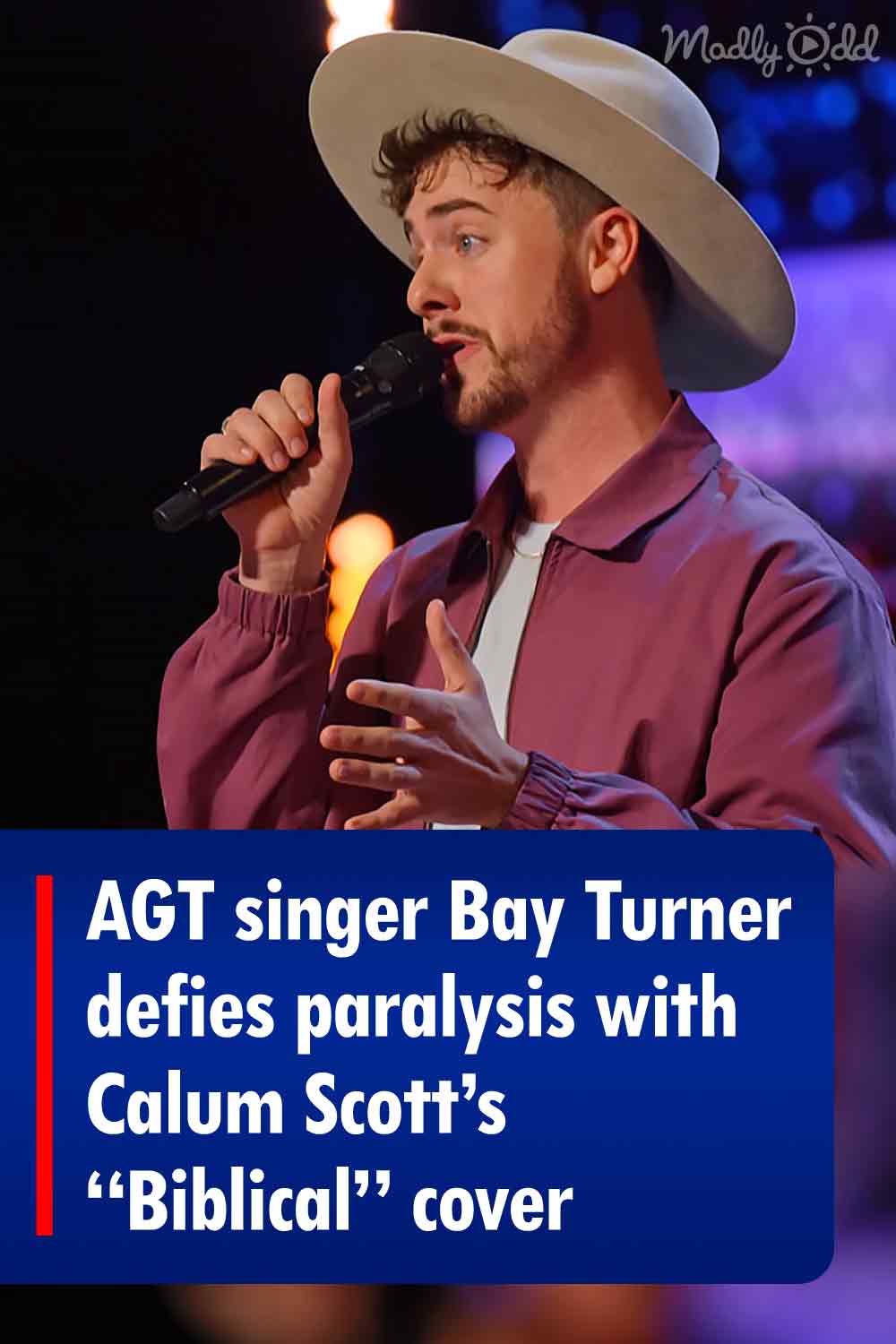 AGT singer Bay Turner defies paralysis with Calum Scott’s “Biblical” cover