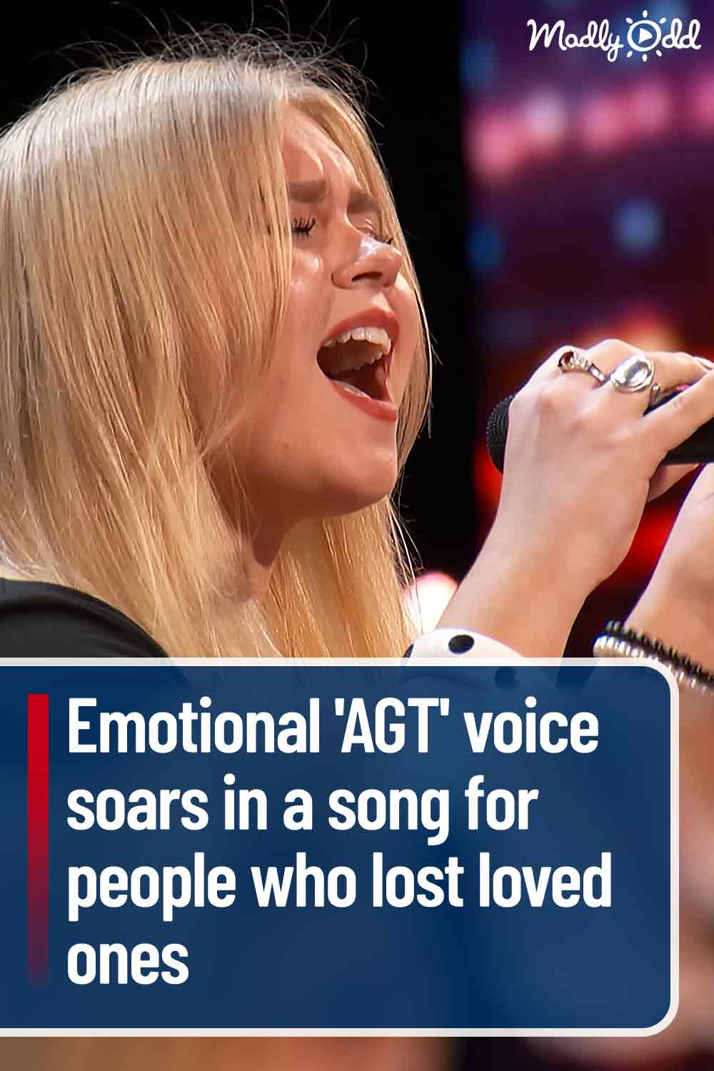 Emotional \'AGT\' voice soars in a song for people who lost loved ones