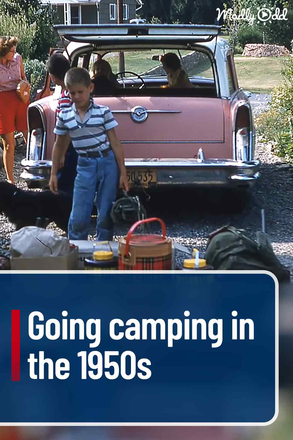 Going camping in the 1950s