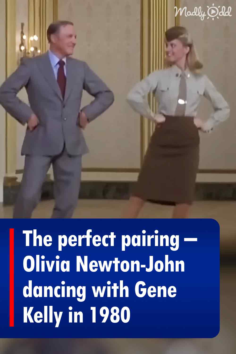 The perfect pairing – Olivia Newton-John dancing with Gene Kelly in 1980