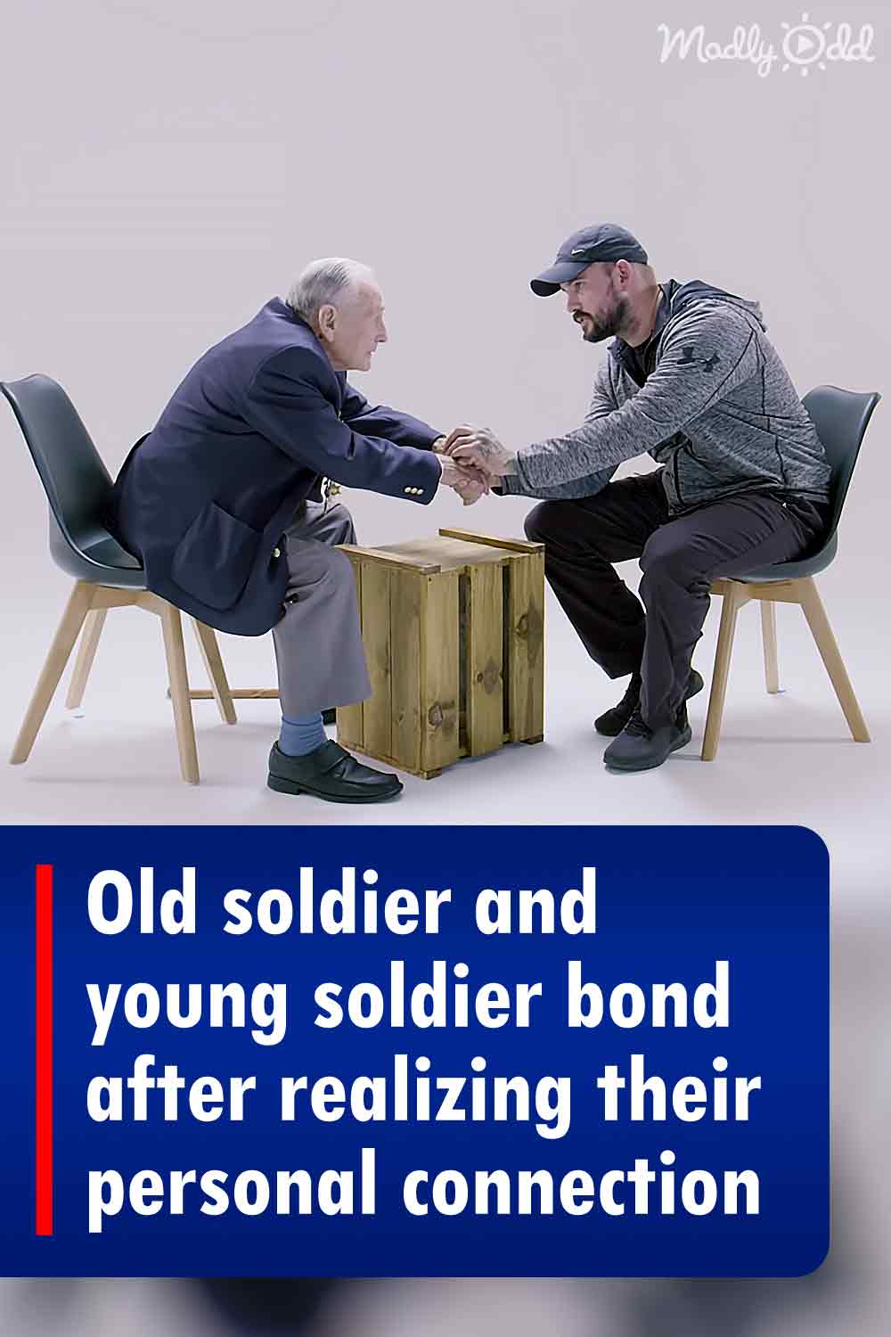 Old soldier and young soldier bond after realizing their personal connection