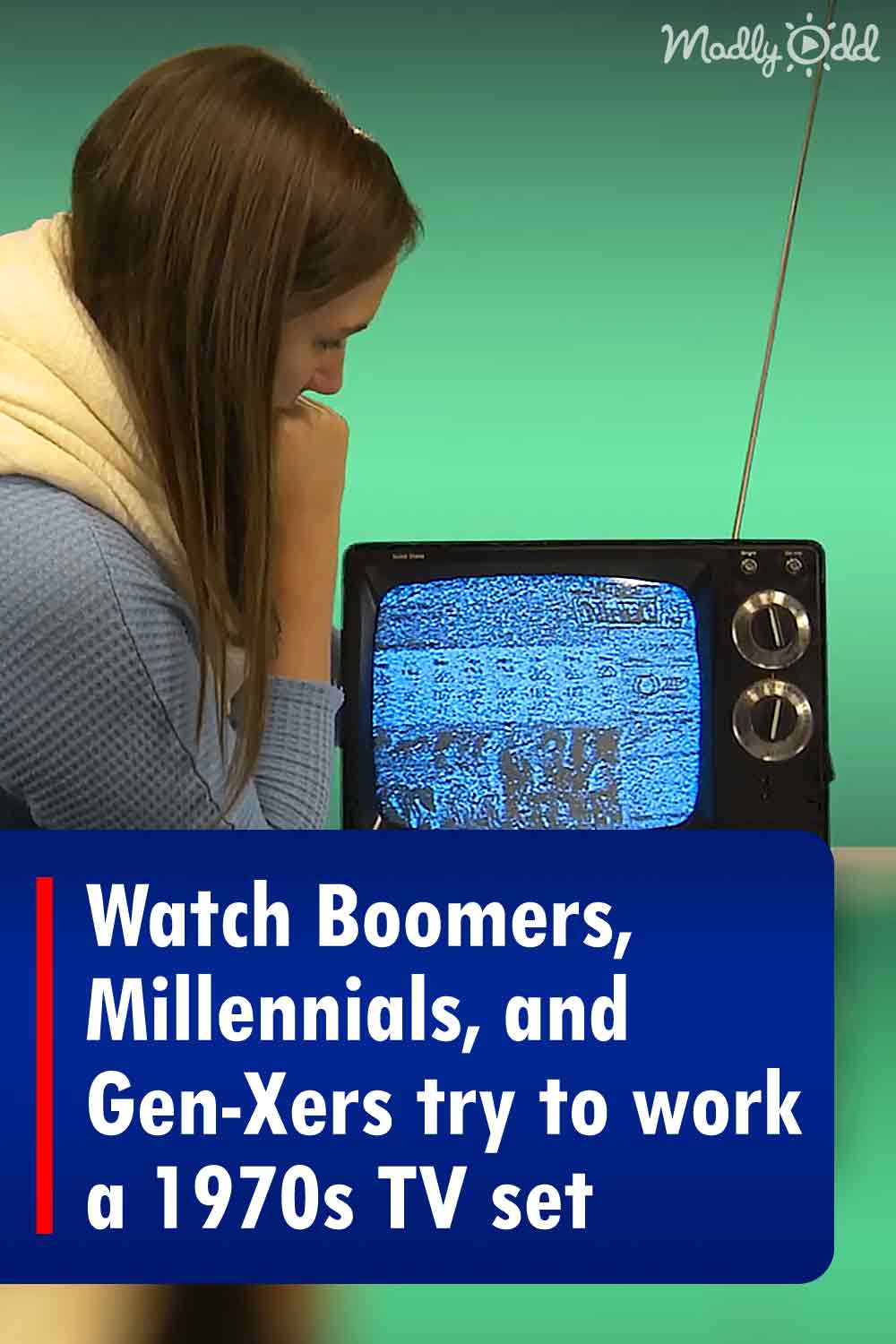 Watch Boomers, Millennials, and Gen-Xers try to work a 1970s TV set