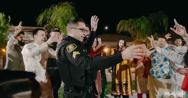 Cop dancing