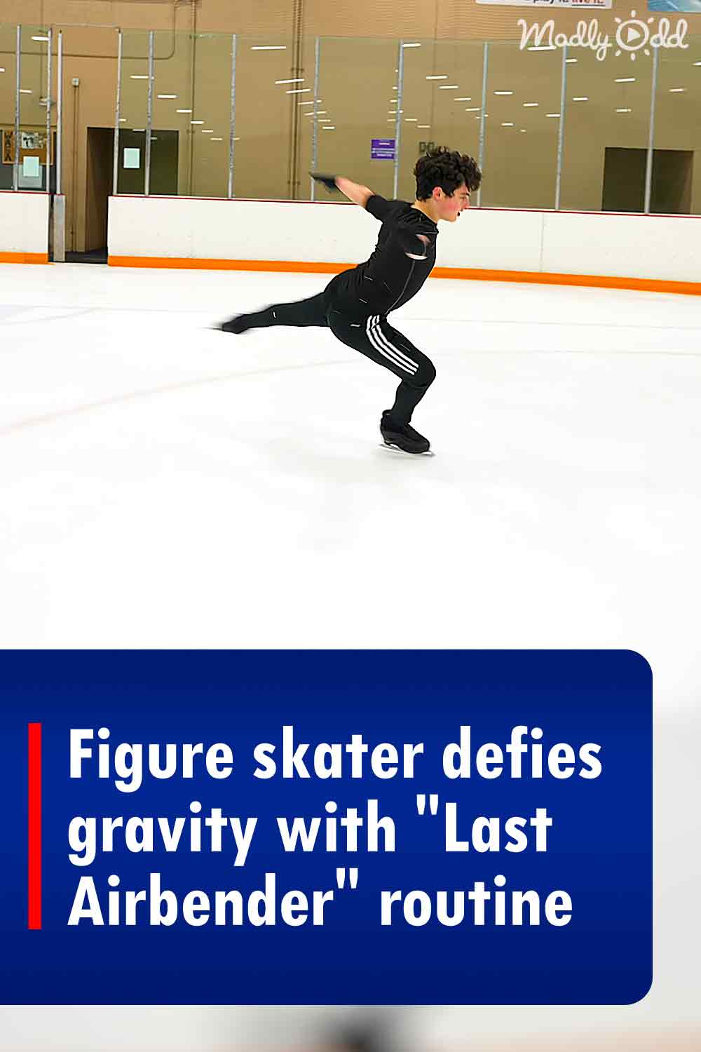 Figure skater defies gravity with \
