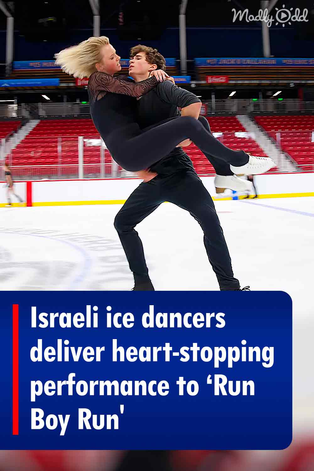 Israeli ice dancers deliver heart-stopping performance to ‘Run Boy Run\'