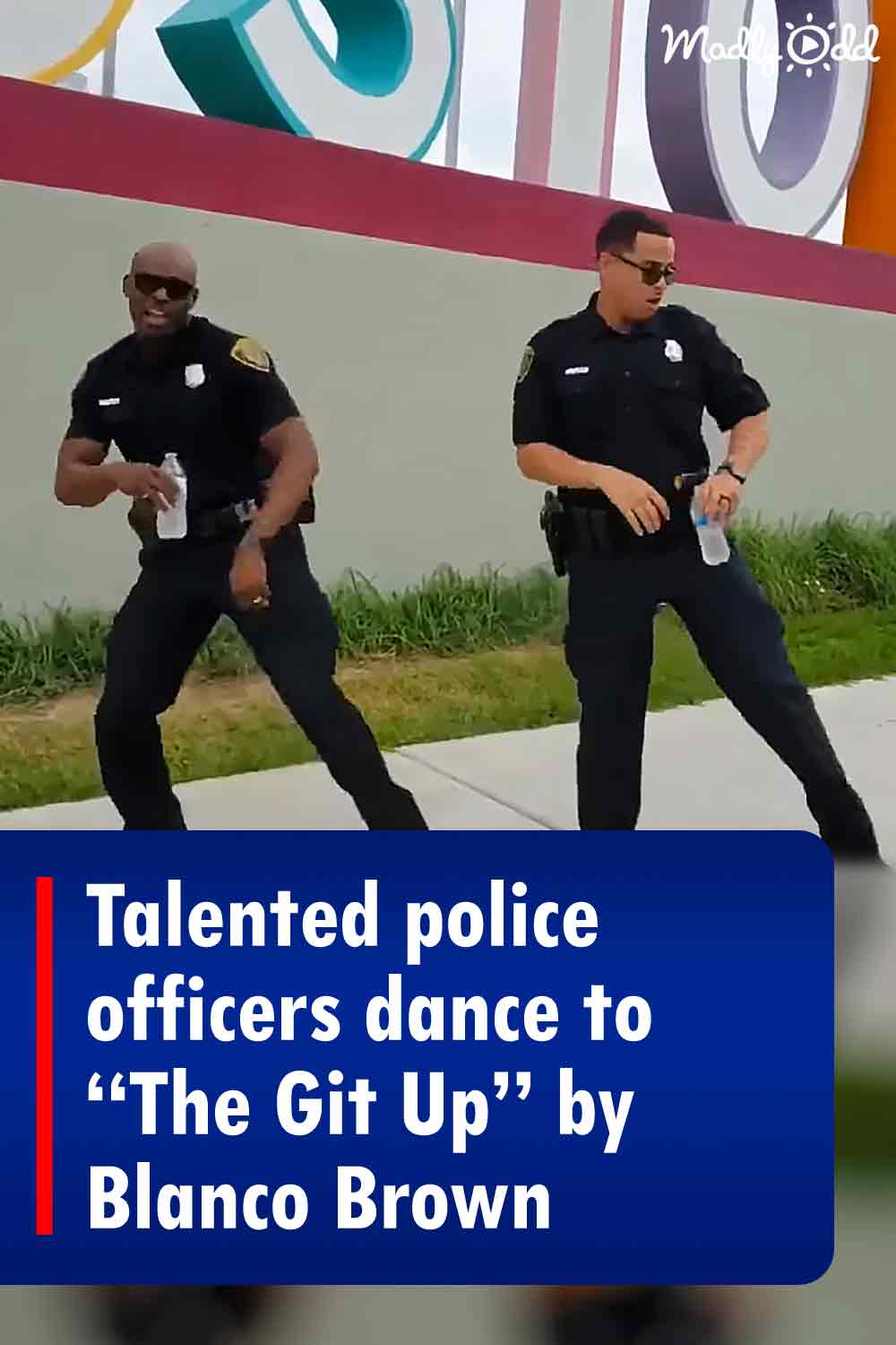 Talented police officers dance to “The Git Up” by Blanco Brown