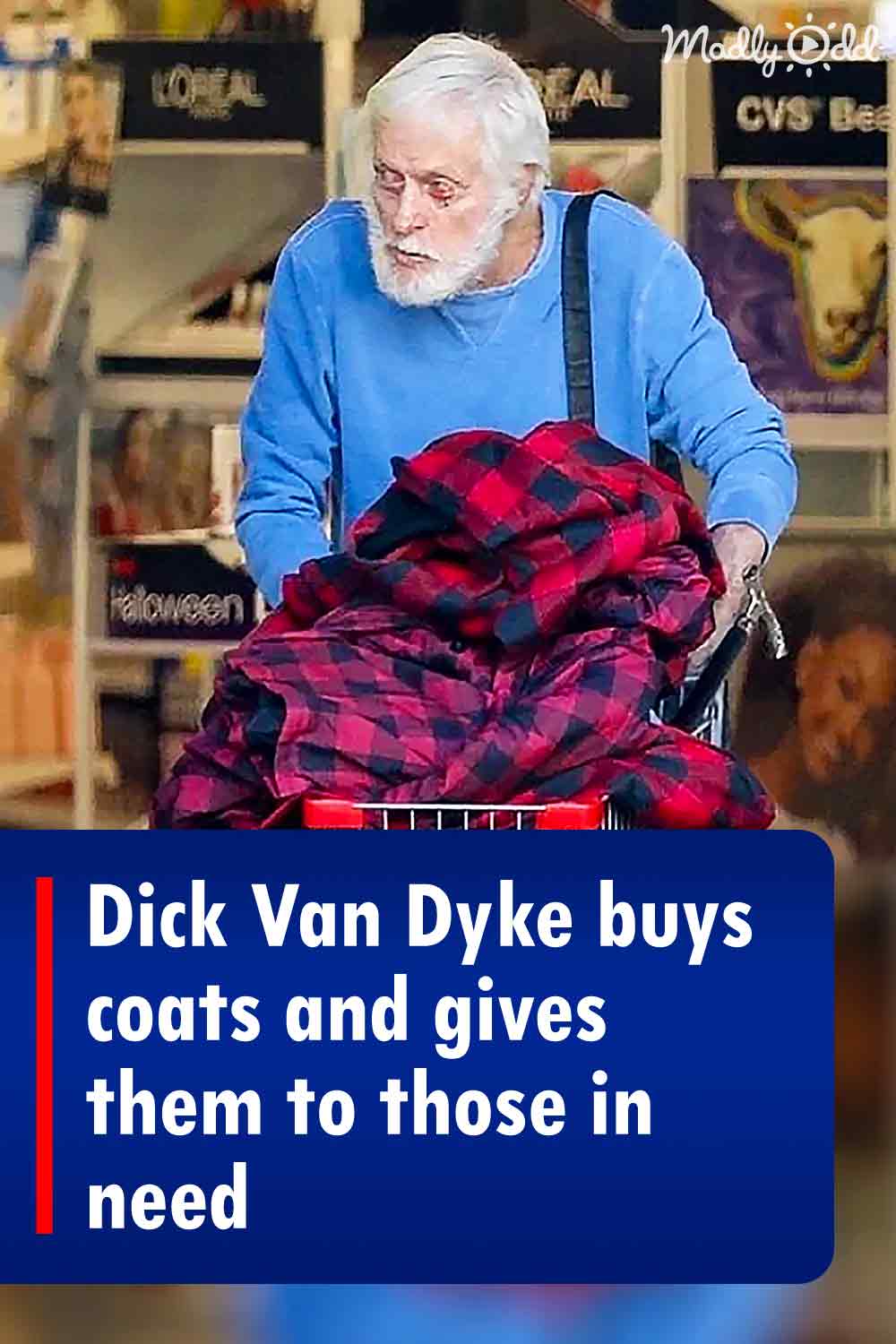 Dick Van Dyke buys coats and gives them to those in need