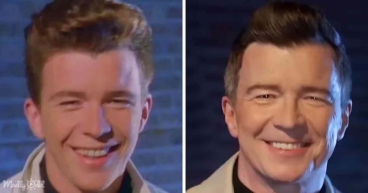 “Never Gonna Give You Up” (1987 vs 2022) Side-by-side Comparison ...
