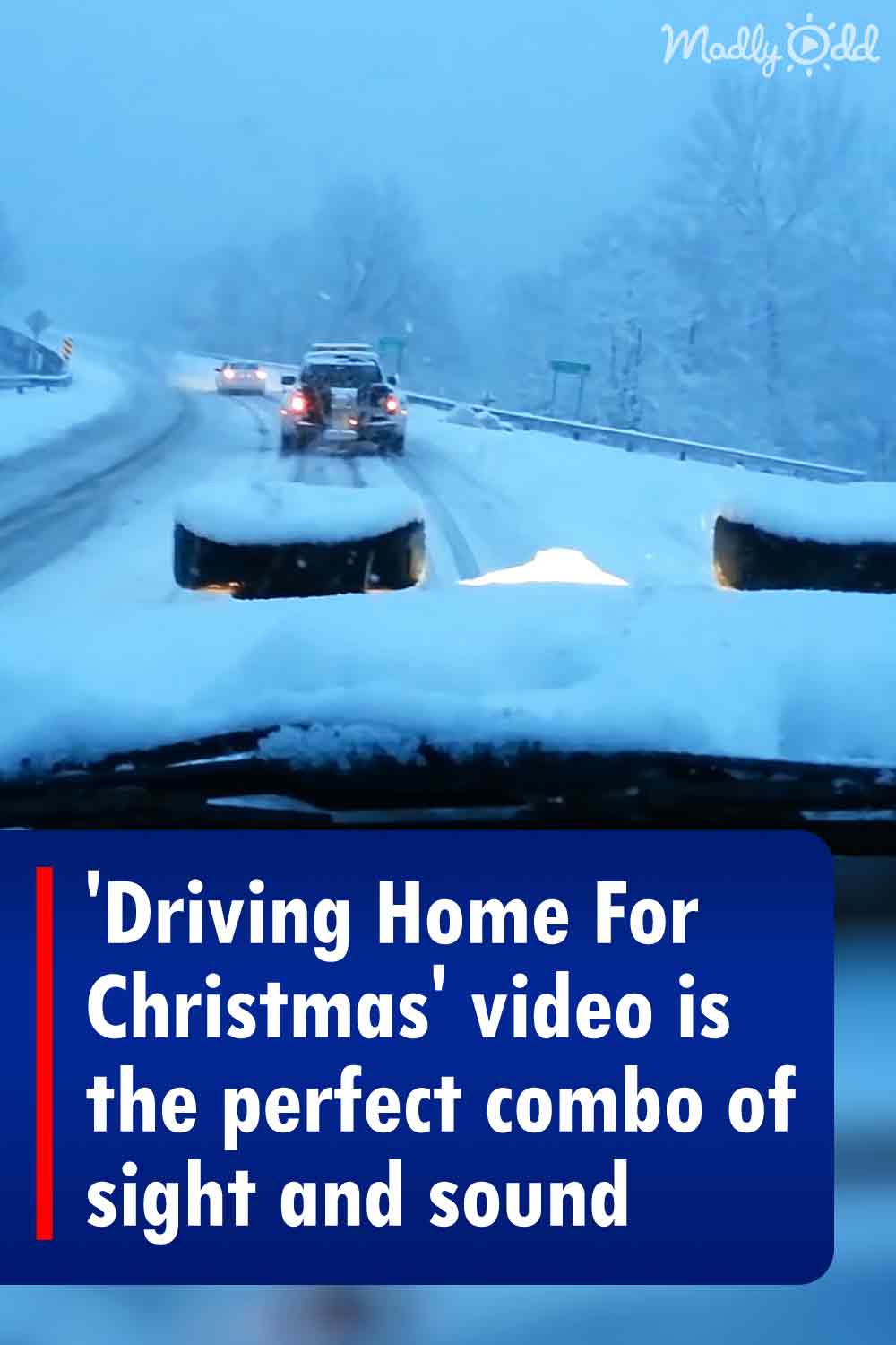 \'Driving Home For Christmas\' video is the perfect combo of sight and sound