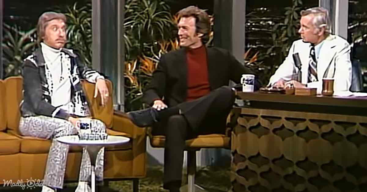 Johnny Carson and Clint Eastwood
