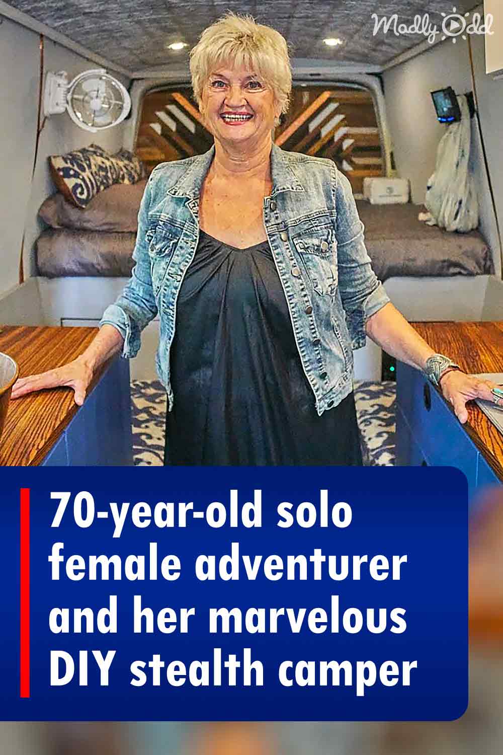 70-year-old solo female adventurer and her marvelous DIY stealth camper