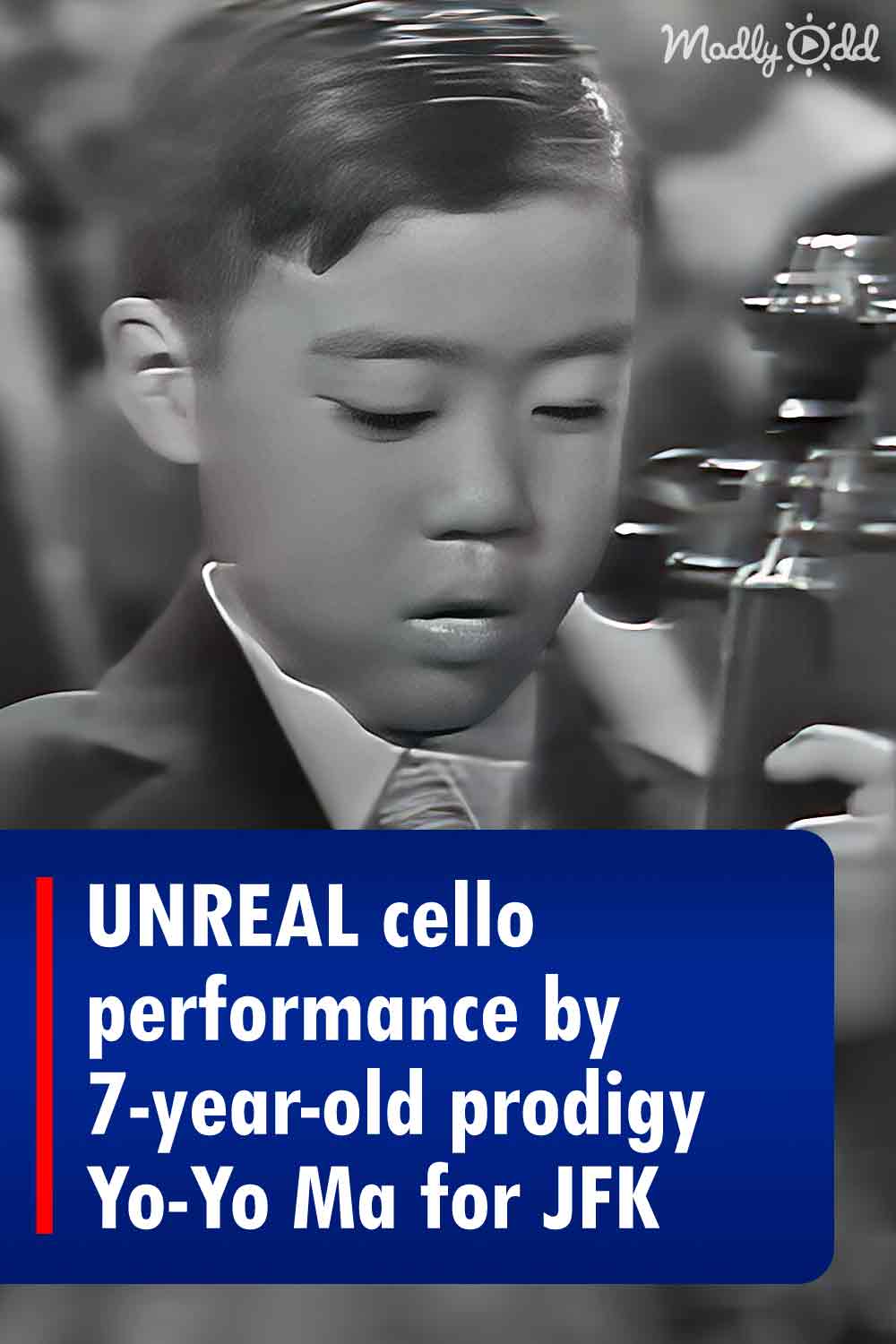 UNREAL cello performance by 7-year-old prodigy Yo-Yo Ma for JFK