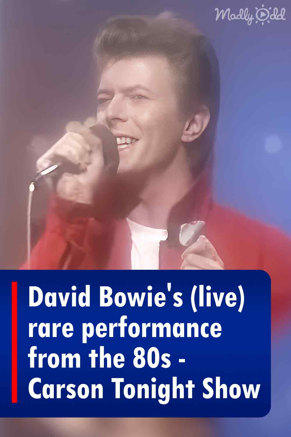 David Bowie\'s (live) rare performance from the 80s - Carson Tonight Show