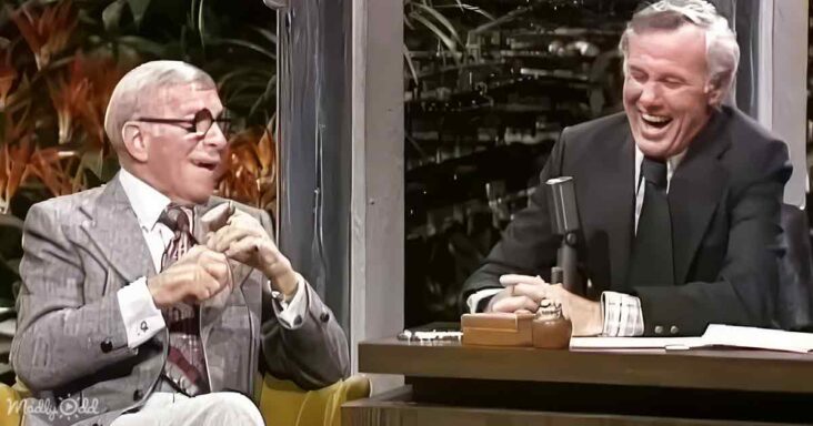 George Burns and Johnny Carson