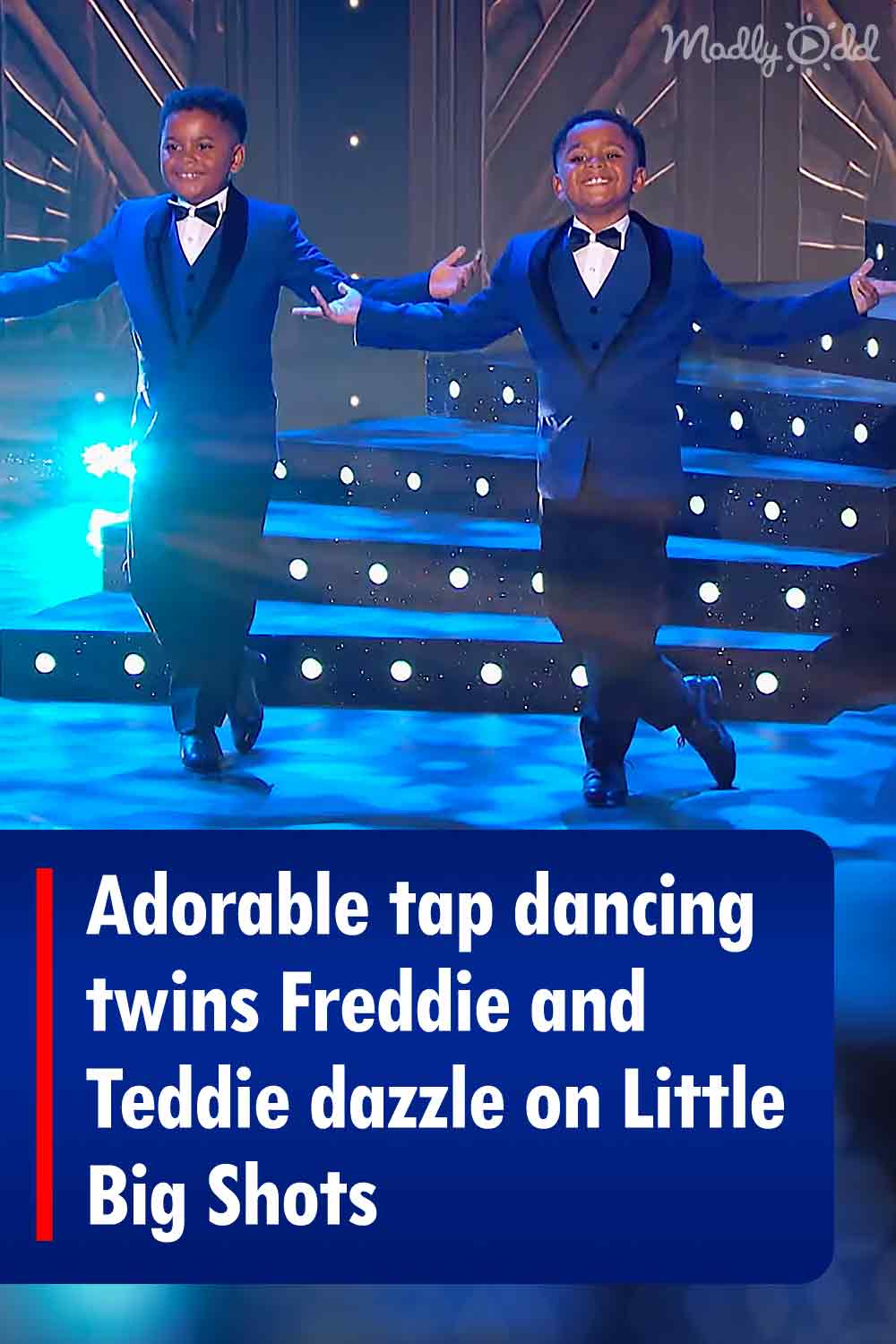 Adorable tap dancing twins Freddie and Teddie dazzle on Little Big Shots