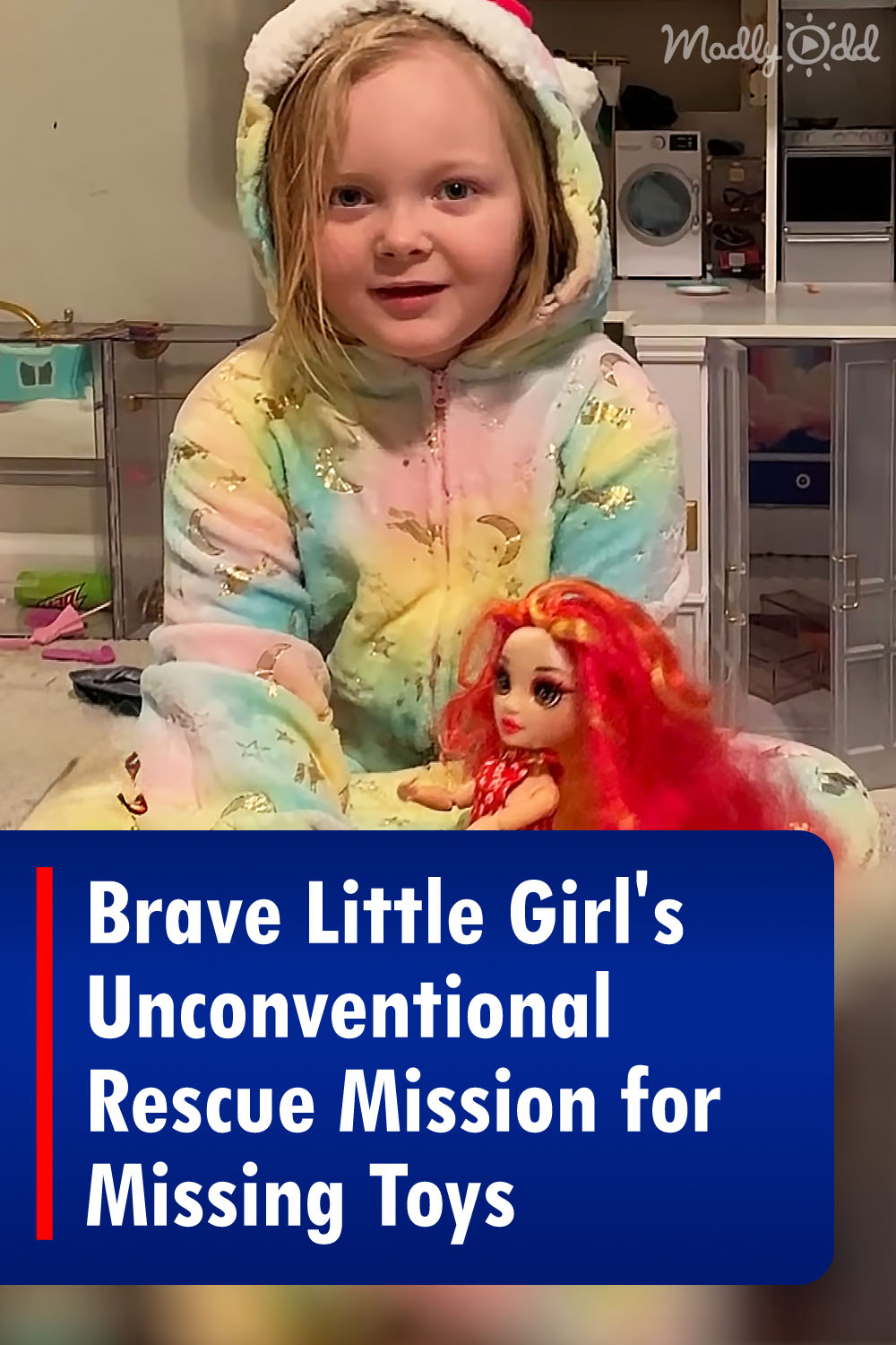 Brave Little Girl\'s Unconventional Rescue Mission for Missing Toys