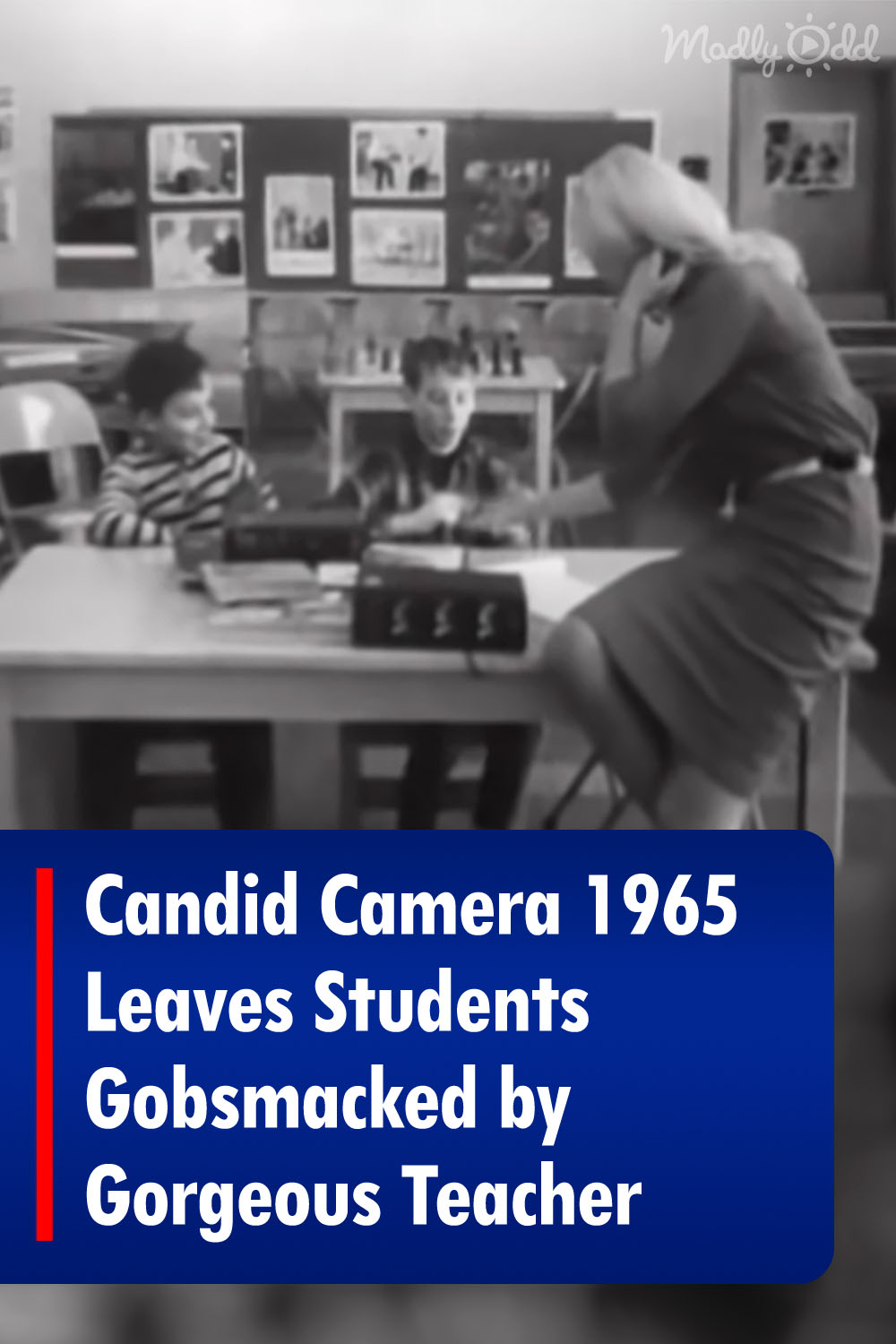 Candid Camera 1965 Leaves Students Gobsmacked by Gorgeous Teacher