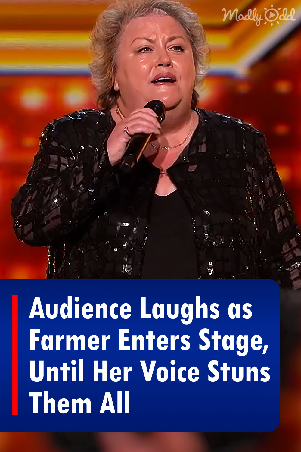 Audience Laughs as Farmer Enters Stage, Until Her Voice Stuns Them All