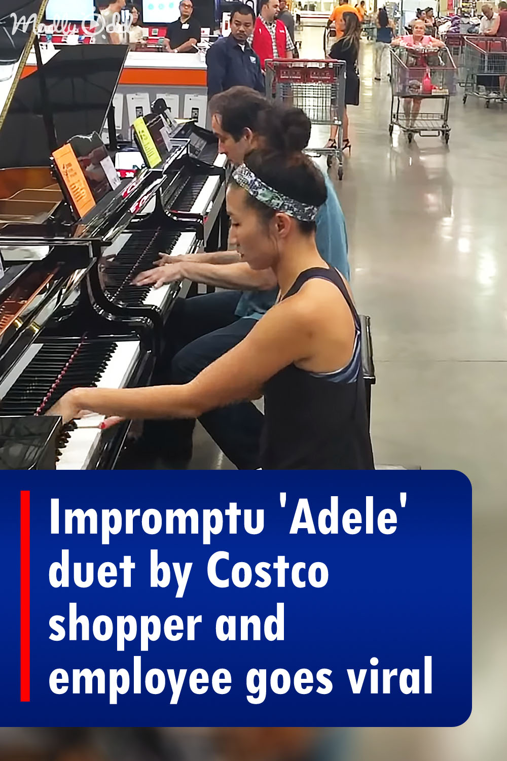 Impromptu \'Adele\' duet by Costco shopper and employee goes viral