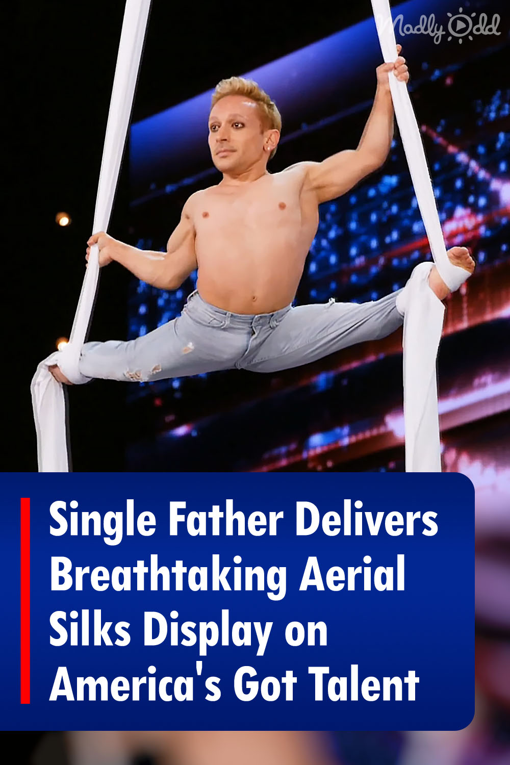 Single Father Delivers Breathtaking Aerial Silks Display on America\'s Got Talent