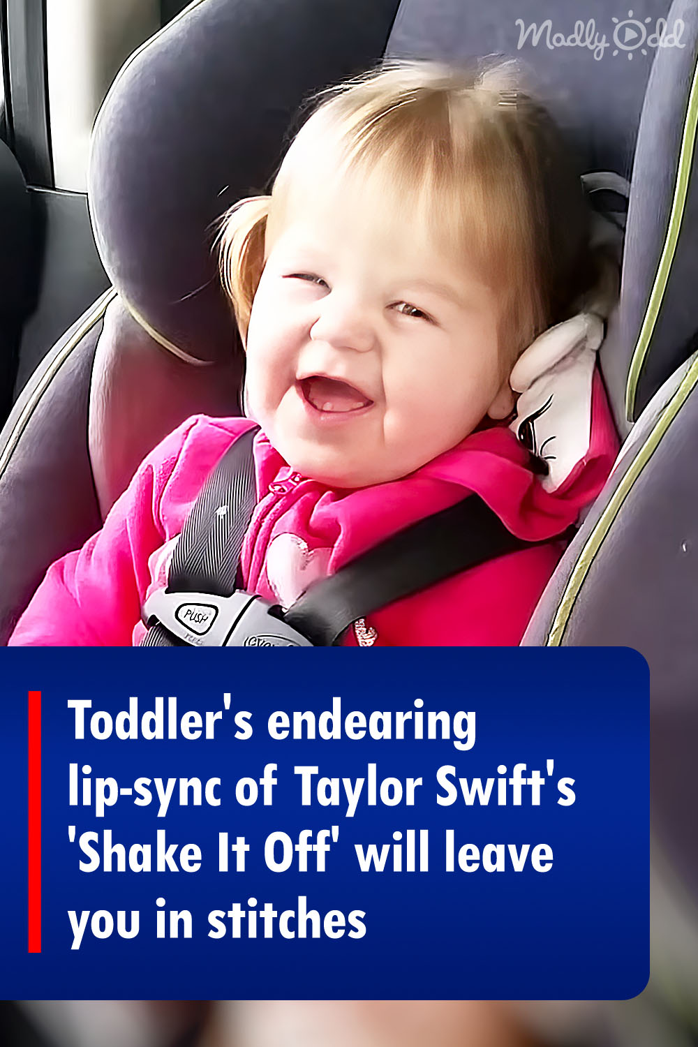 Toddler\'s endearing lip-sync of Taylor Swift\'s \'Shake It Off\' will leave you in stitches