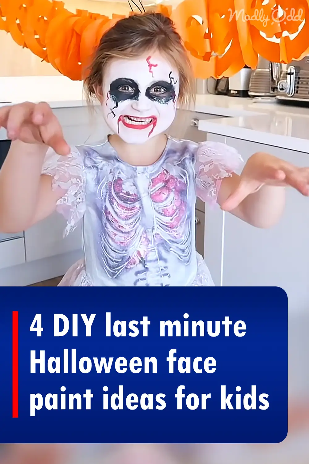 4 DIY last minute Halloween face paint ideas for kids