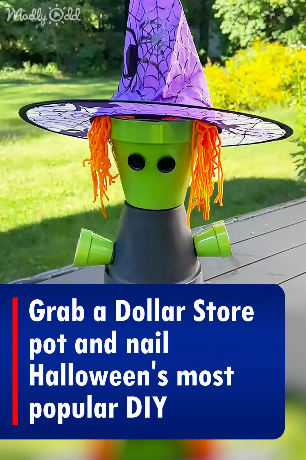 Grab a Dollar Store pot and nail Halloween\'s most popular DIY