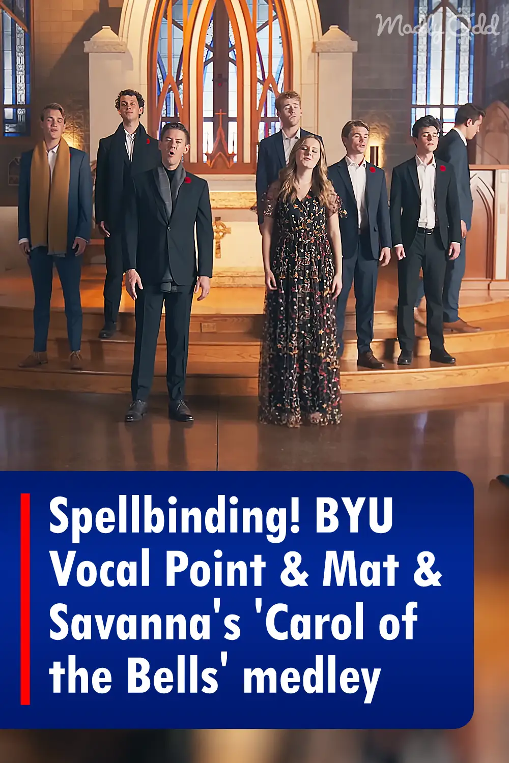 Spellbinding! BYU Vocal Point & Mat & Savanna\'s \'Carol of the Bells\' medley