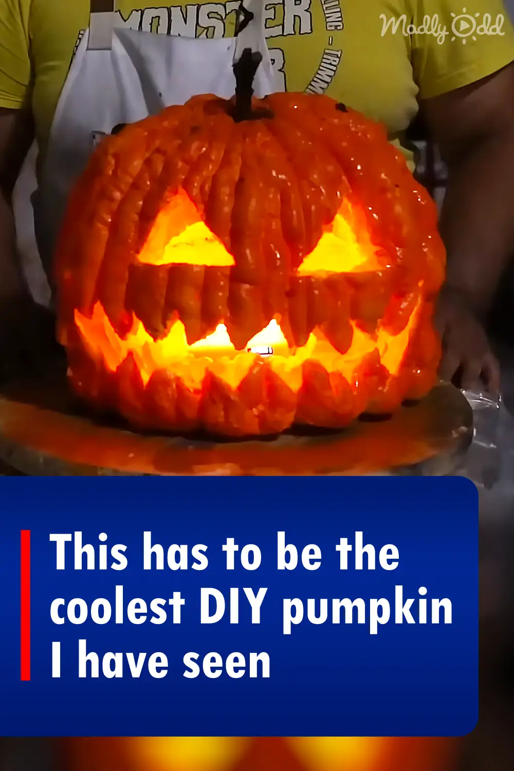This has to be the coolest DIY pumpkin I have seen