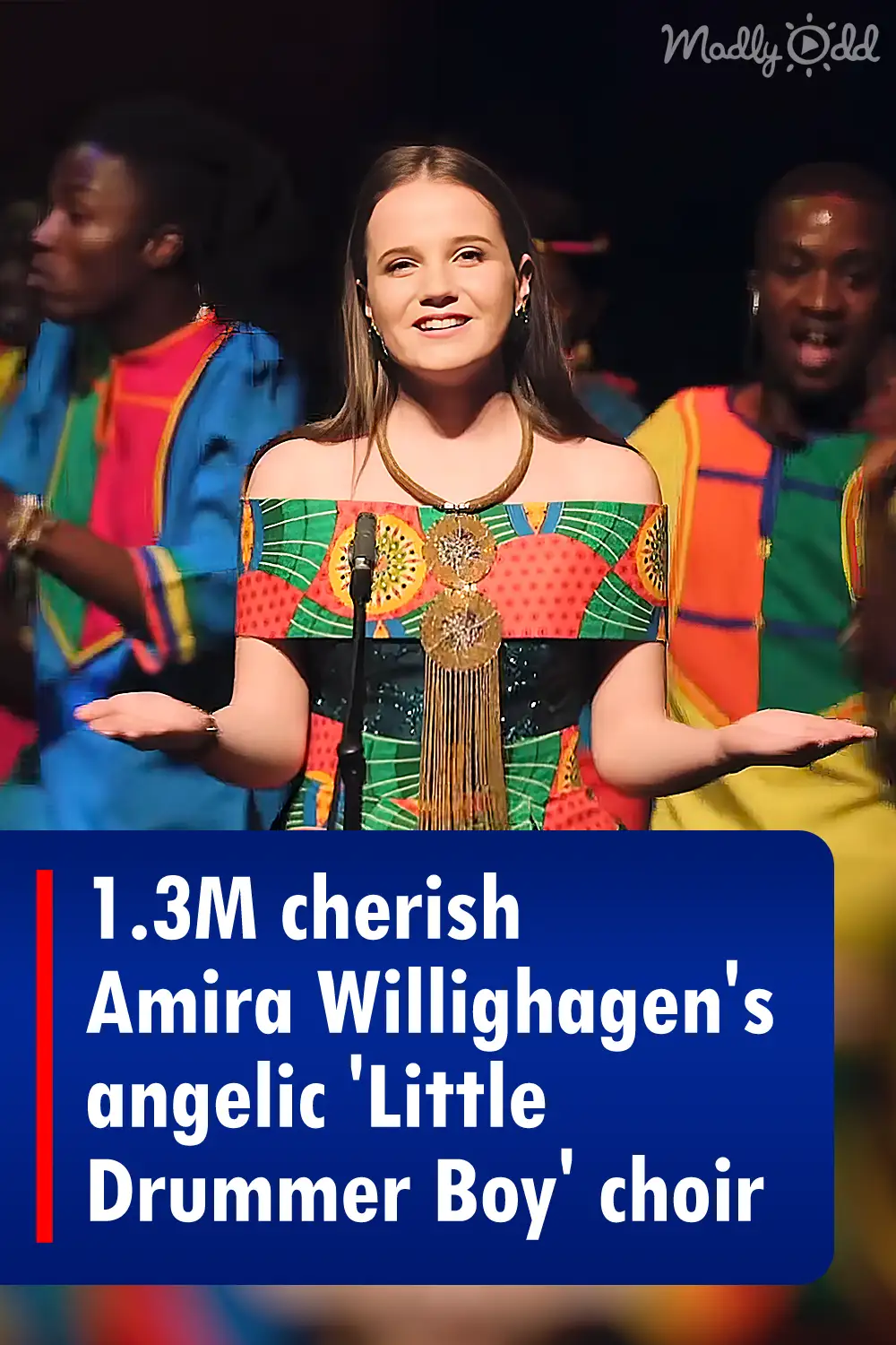1.3M cherish Amira Willighagen\'s angelic \'Little Drummer Boy\' choir