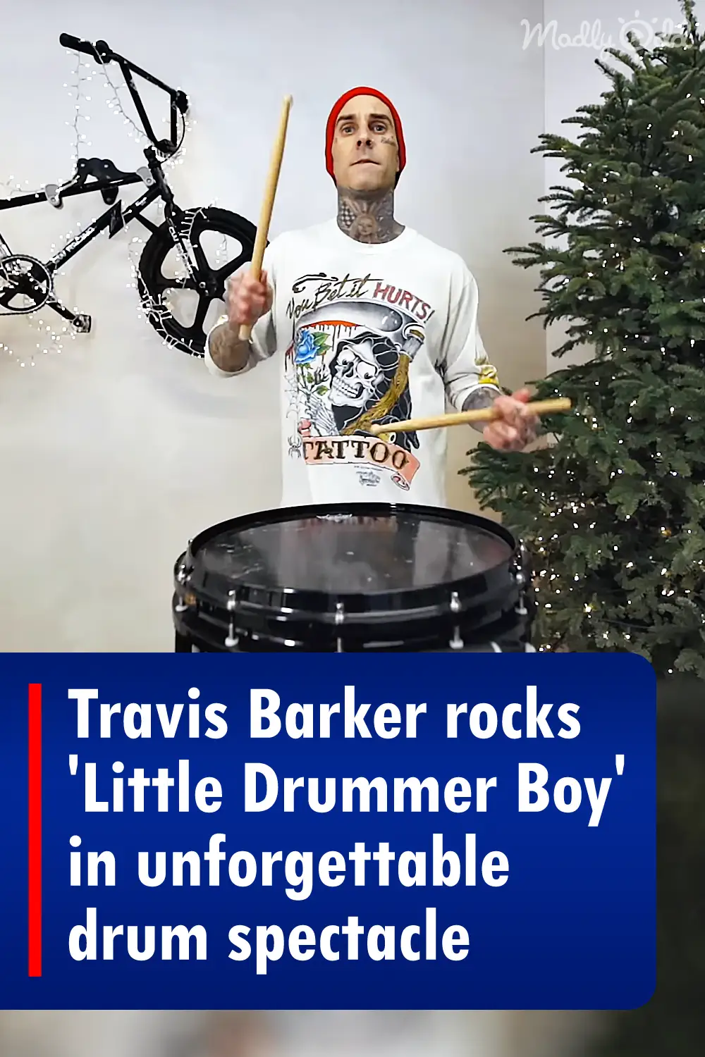 Travis Barker rocks \'Little Drummer Boy\' in unforgettable drum spectacle
