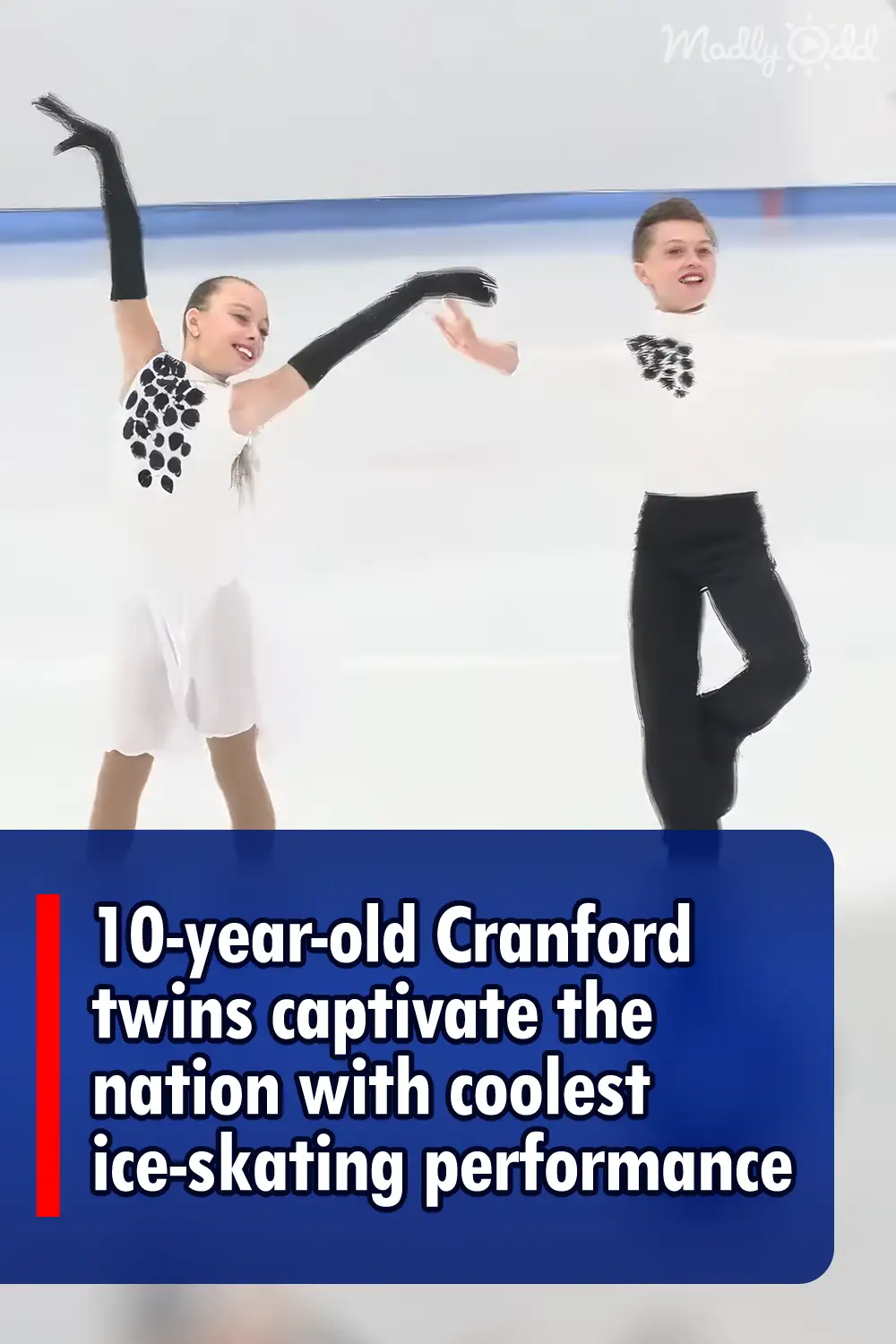 10-year-old Cranford twins captivate the nation with coolest ice-skating performance