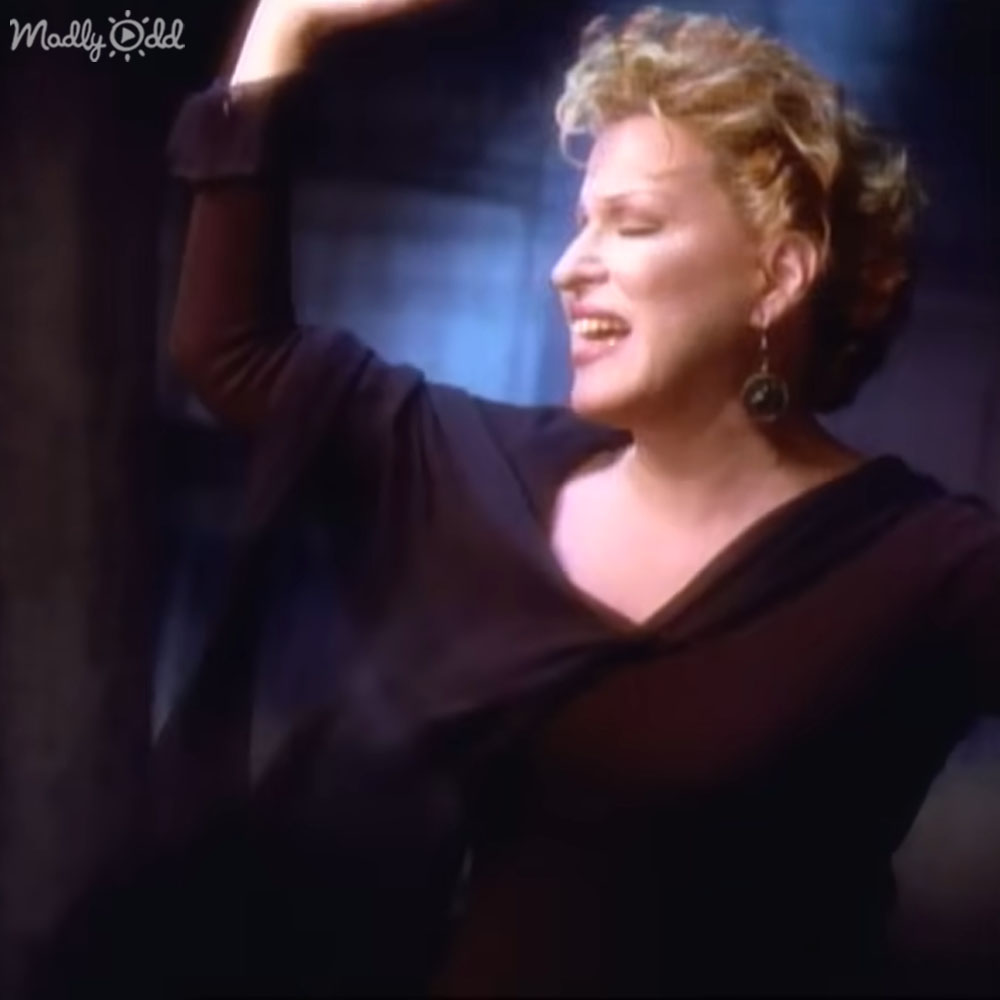 Bette Midler in music video for 'From A Distance'