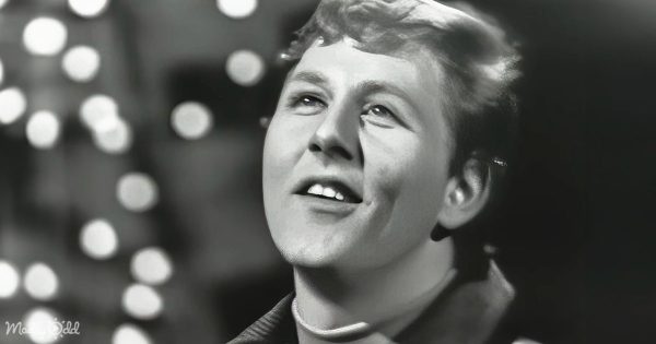 Bob Lind with a serene expression, performing 'Elusive Butterfly' against a backdrop evoking the 1960s.