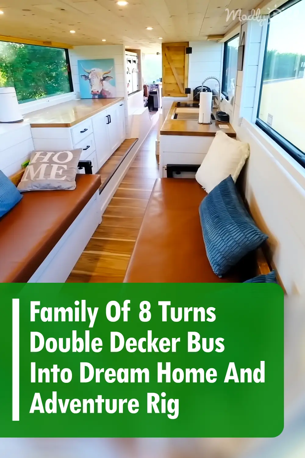 Family Of 8 Turns Double Decker Bus Into Dream Home And Adventure Rig
