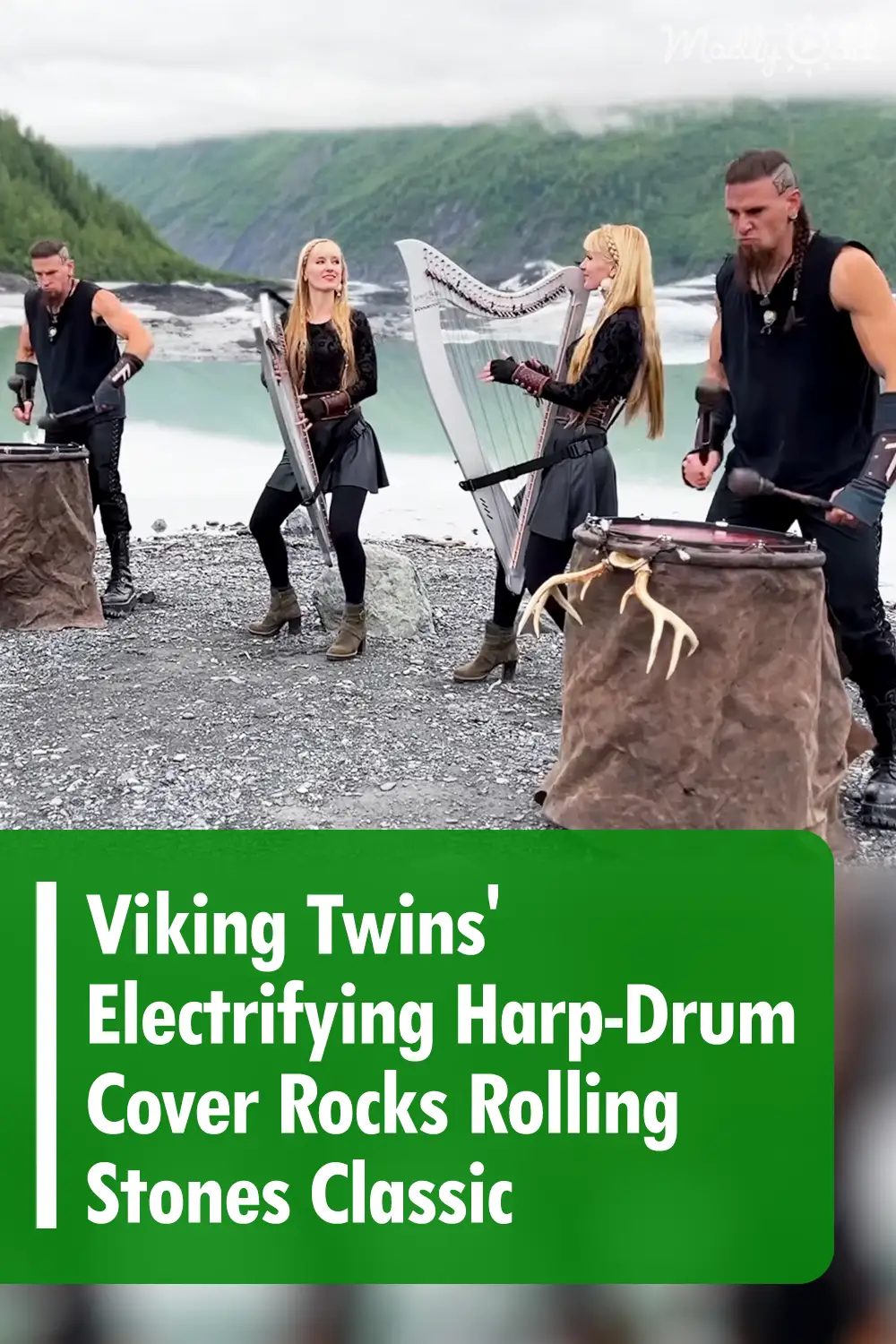 Viking Twins\' Electrifying Harp-Drum Cover Rocks Rolling Stones Classic