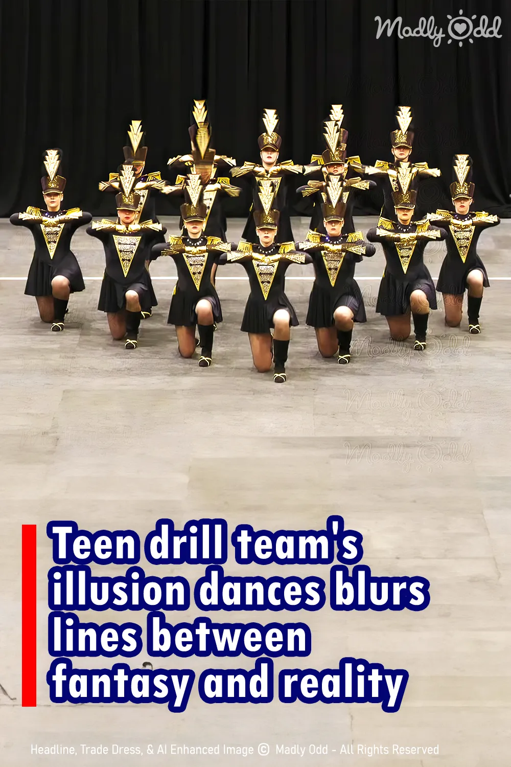 Teen drill team\'s illusion dances blurs lines between fantasy and reality