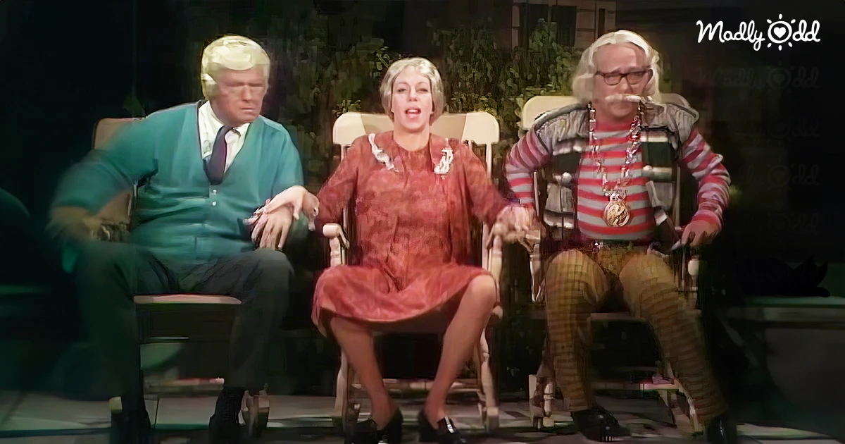 Carol Burnett and cast joke about age in a 1969 skit